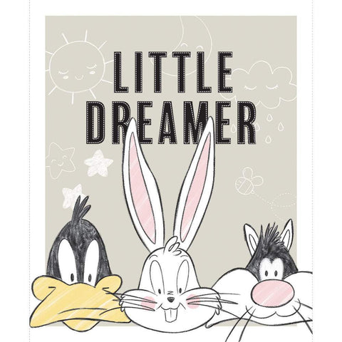 Looney Tunes Little Dreamer Panel Beige Multi