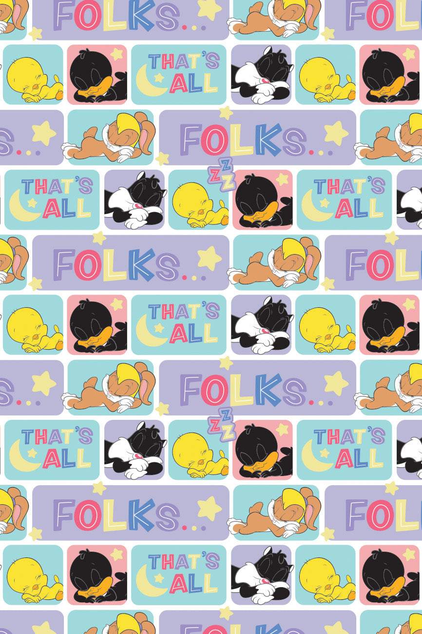 Looney Tunes Sleepy Tunes White