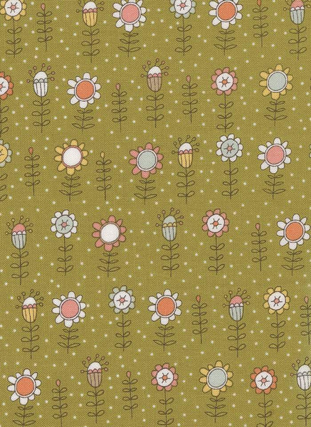 Lucky Bloom Floral By Sweetwater For Moda Grass