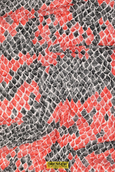 Lycia Crush Print White / Black / Red