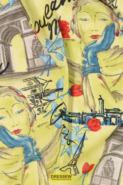 Lycia Mesh Print Lime