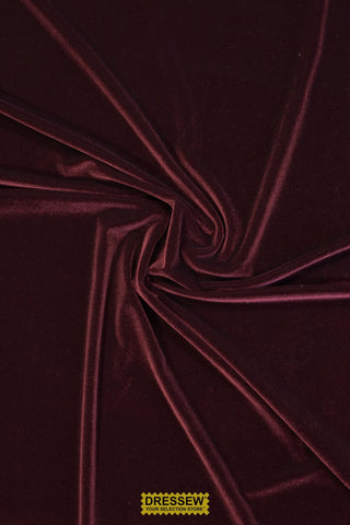 Lycra Velvet Burgundy