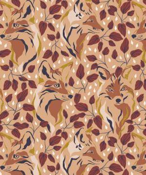 Magic Of Yosemite Elusive Fox By Julia Dreams For RJR Fabrics Fawn  / Metallic
