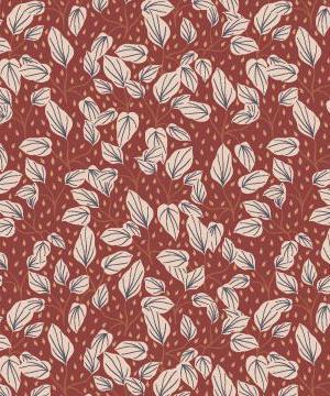 Magic Of Yosemite Leaf Fall By Julia Dreams For RJR Fabrics Brick Red