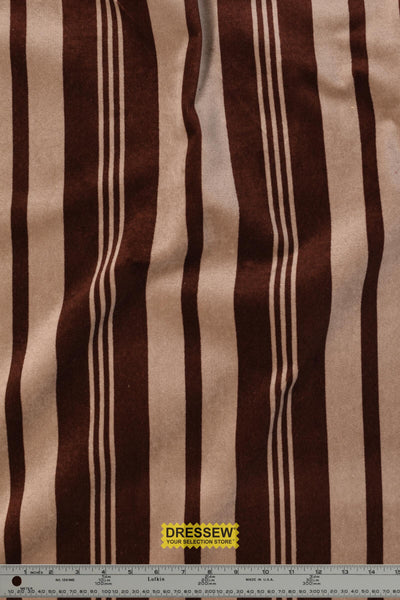 Malaga Stripe Velvet Brown / Taupe