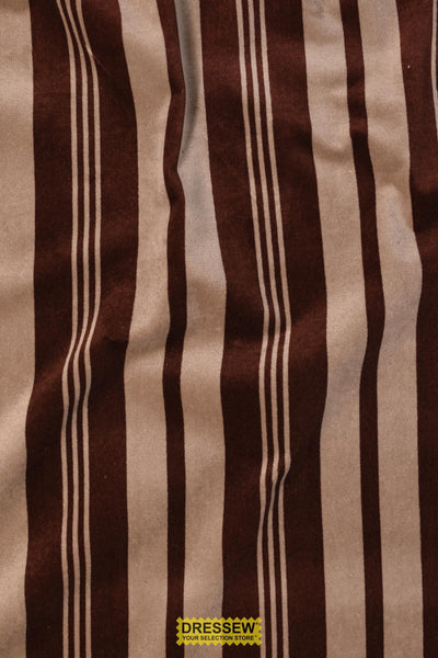Malaga Stripe Velvet Brown / Taupe