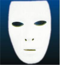 Male Plain Mask White