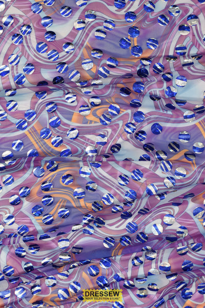 Marble Mesh Purple / Blue