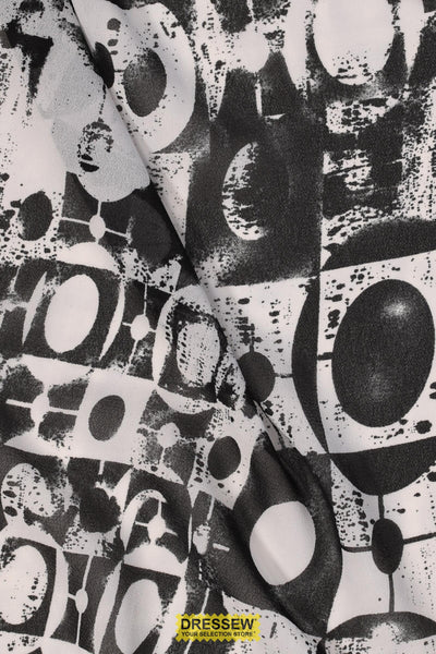 Masai Georgette Print Black / White