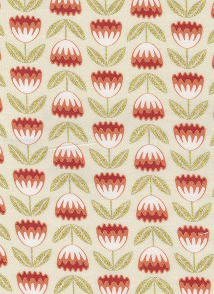 Meadowmere Night Blossoms By Gingiber For Moda Cloud / Metallic