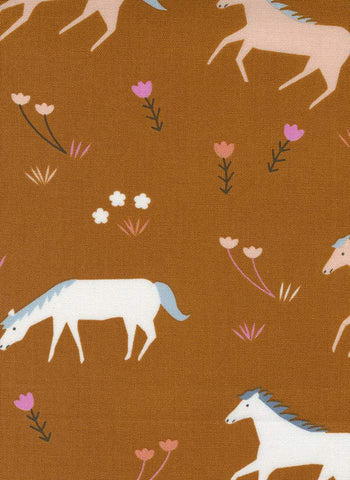 Meander Horses By Aneela Hoey For Moda Saddle