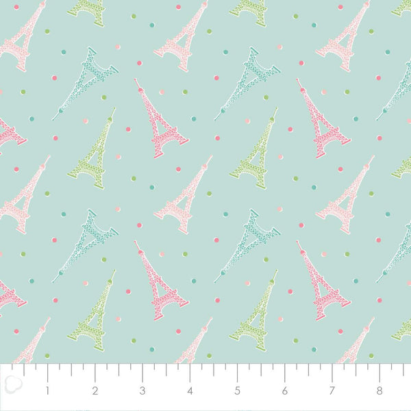 Meet Me Under The Eiffel Tower Eiffel Tower Toss Aqua / Multi