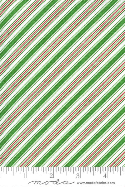 Merry And Bright Candy Cane Stripe By Me & My Sister For Moda Evergreen