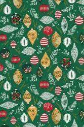Merry Memories Deck The Trees By Yuan Xu For RJR Fabrics Mistletoe / Metallic