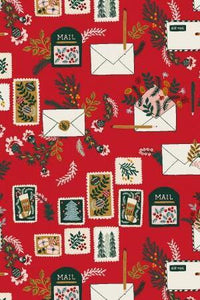 Merry Memories Letters To Santa By Yuan Xu For RJR Fabrics Santa Red
