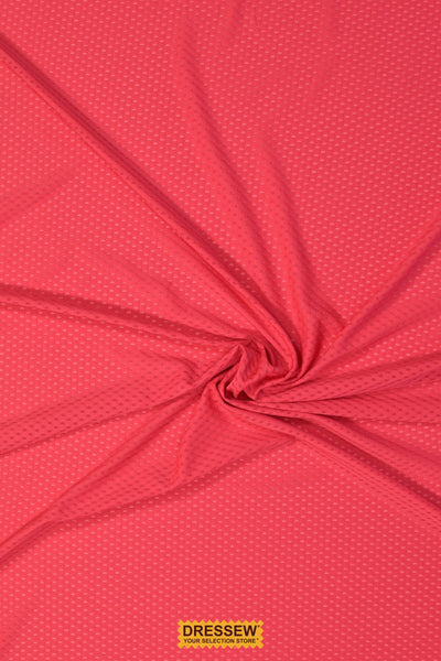 Mesh Dots Dark Coral