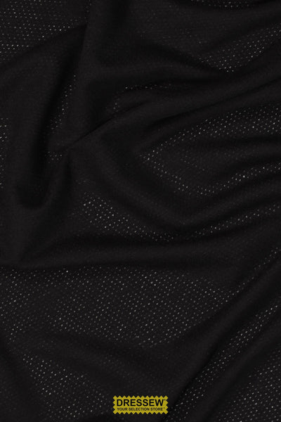 Mesh Jersey Knit Black