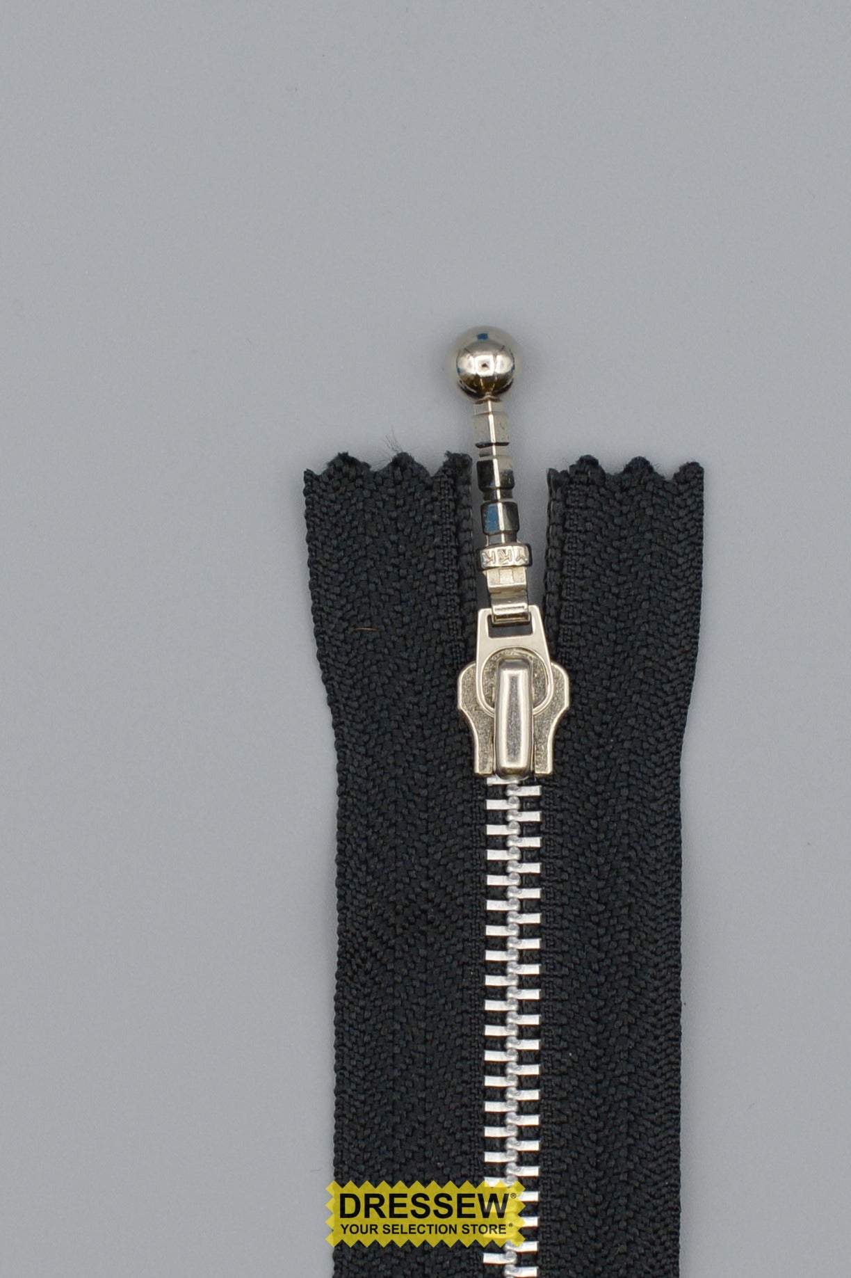 Metal Closed End Zipper 13cm (5") Black