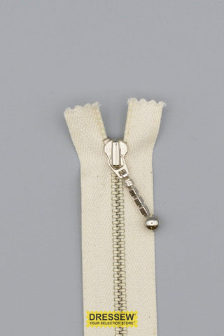 Metal Closed End Zipper 13cm (5") Snow White