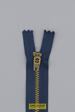 Metal Closed End Zipper 8cm (3") Navy