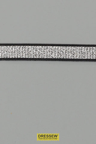 Metallic Elastic 10mm Black / Silver