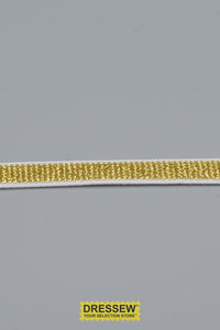 Metallic Elastic 10mm White / Gold