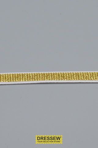 Metallic Elastic 10mm White / Gold