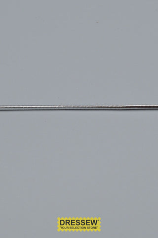 Metallic Round Elastic 1.5mm Silver