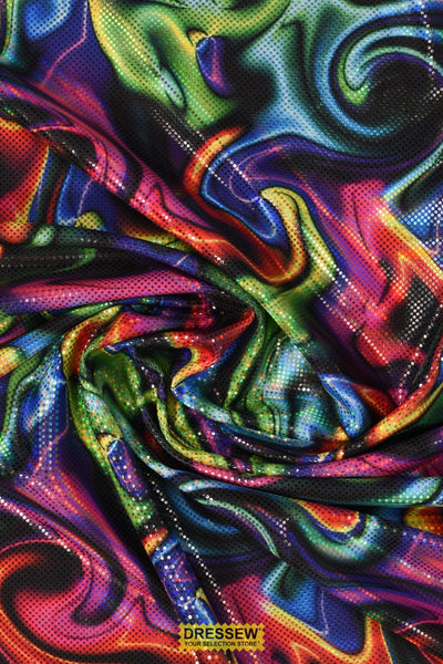 Metallique Lava Lycra Multi
