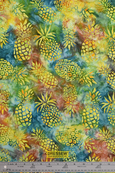Michael Miller Pineapple Batik Pineapple Yellow