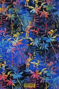 Michael Miller Tropical Horizon Batik Cobalt
