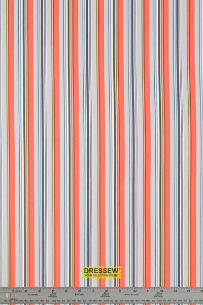 Michael Miller Woodland Walk Stone / Coral / Teal