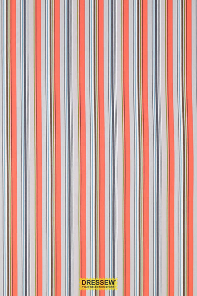 Michael Miller Woodland Walk Stone / Coral / Teal