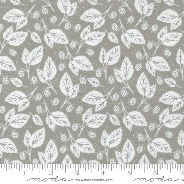 Midnight In The Garden Blackberry Bramble By Sweetfire Road For Moda Stone / White