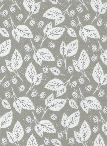 Midnight In The Garden Blackberry Bramble By Sweetfire Road For Moda Stone / White