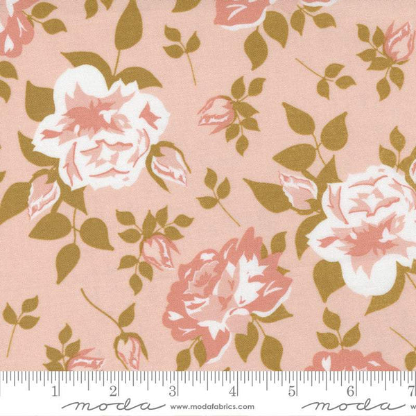 Midnight In The Garden Vintage Roses By Sweetfire Road For Moda Blush / Gold