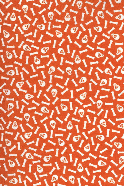 Midnight Magic 2 Skulls & Bones By April Rosenthal For Moda Pumpkin