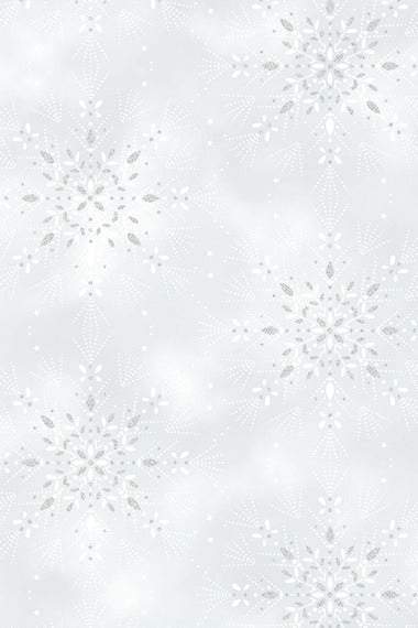 Midnight Perch Large Snowflakes December / Silver