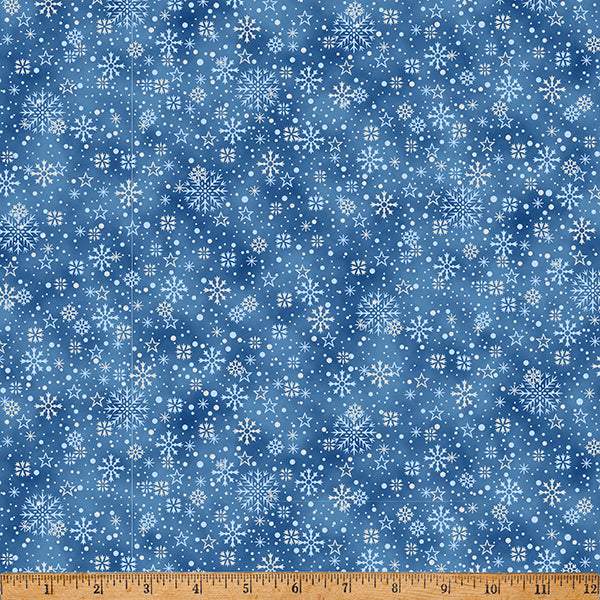 Midnight Perch Snowflakes Navy / Silver