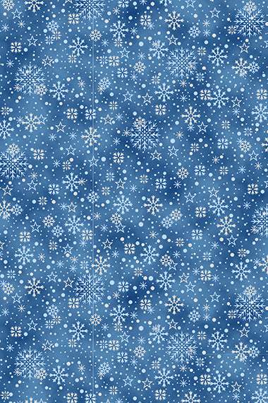 Midnight Perch Snowflakes Navy / Silver