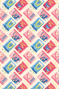 Mini Market Cereously Fun By Beth Gray For Cotton + Steel Pink / Blue