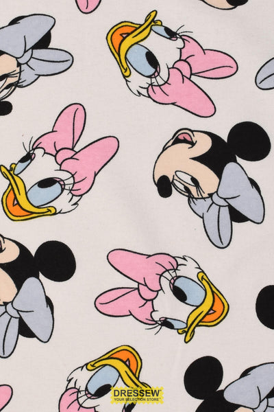 Minnie & Daisy Flannelette White / Multi