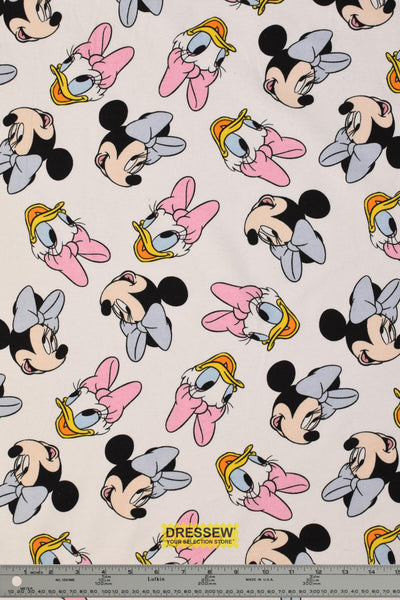 Minnie & Daisy Flannelette White / Multi