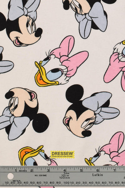 Minnie & Daisy Flannelette White / Multi