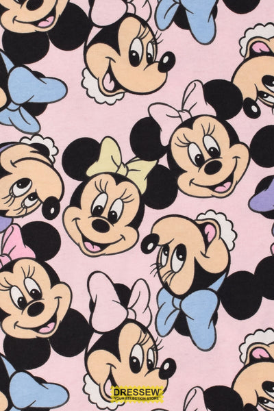 Minnie Mouse Flannelette Pink / Multi