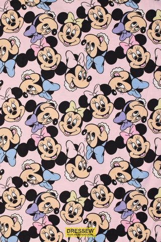 Minnie Mouse Flannelette Pink / Multi