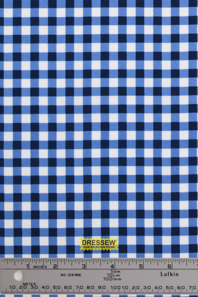 Mixology Gingham Print Navy / White