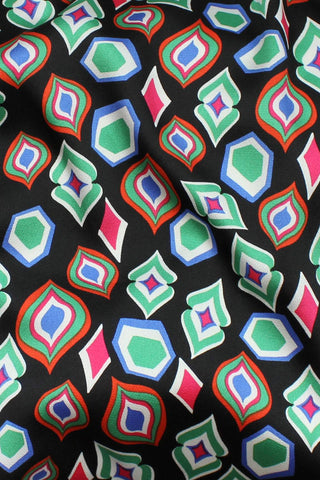 Mod Shapes Bubble Satin Black / Multi