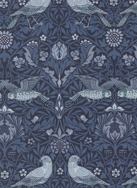 Morris Muse Damask Birds By Barbara Brackman For Moda Twilight