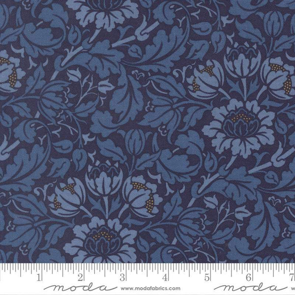 Morris Muse Flowering Scroll By Barbara Brackman For Moda Twilight